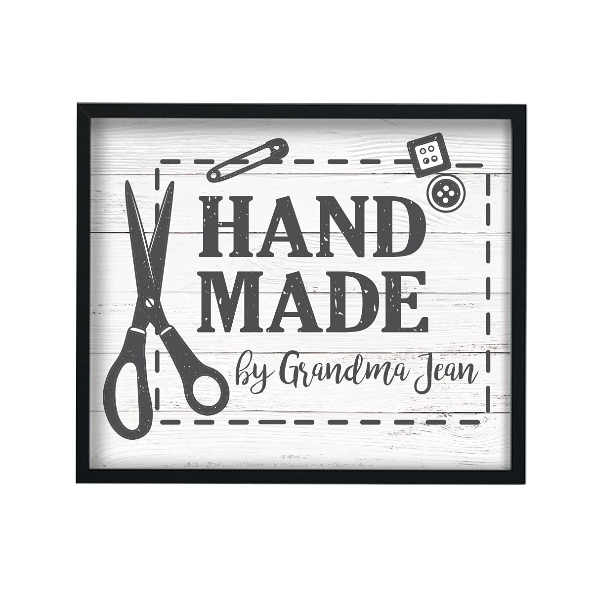 Custom Sewing Print Wall Art - Unique Craft Room Decor & Personalized Gift for Sewing Lovers, Grandmothers, Knitters & Quilters - Perfect for Mother's Day, Home Studio & DIY Workspace Decor