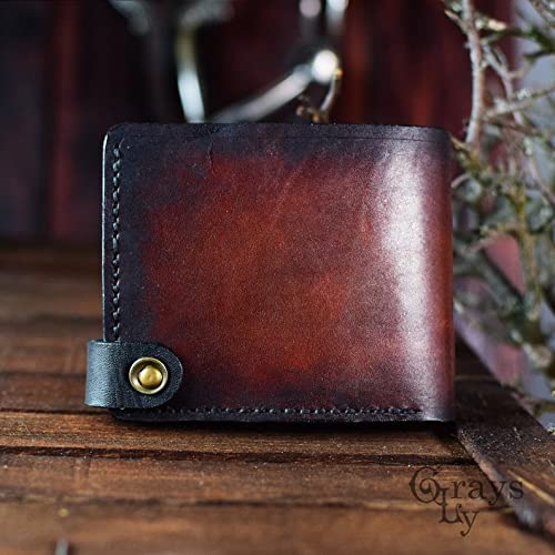 3D Carved Genuine Leather Biker Wallet for Men - Handmade Skull & Skeleton Design Customizable Personalized Tooled Airbrush Art Wallet - Perfect for Motorcycle Riders, Gift Giving & Everyday Use