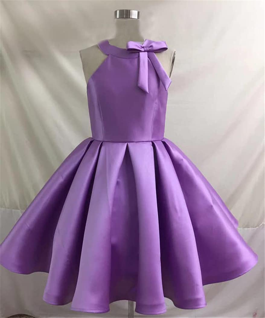 Girls Formal Party Dresses - Elegant Short Pageant Gown with Halter Neck for Interviews, Princess Pageants & Special Occasions | Perfect for Weddings, Prom & Birthday Parties | PA014