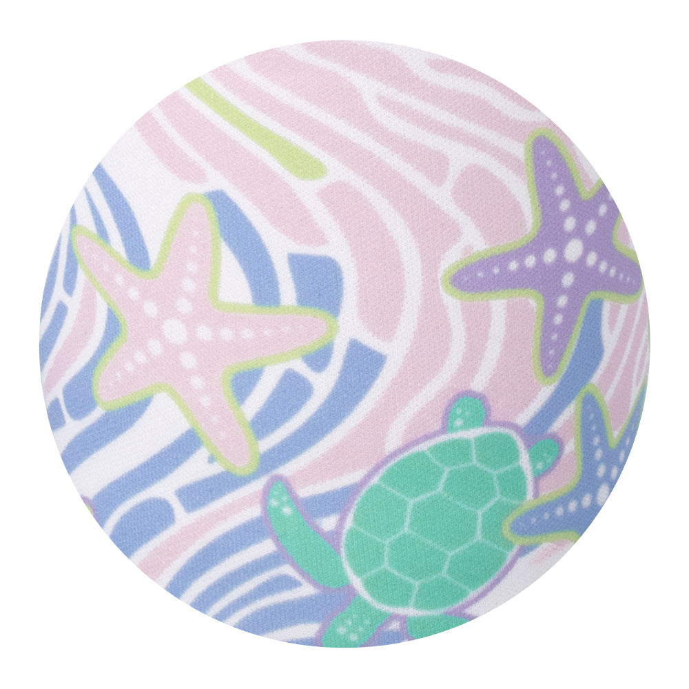 Sea Swirl Medium Iced Cup Coolie - Insulated Beverage Sleeve for Cold Drinks, Perfect for Iced Coffee, Smoothies and Summer Beverages at Beach, Pool or Outdoor Parties