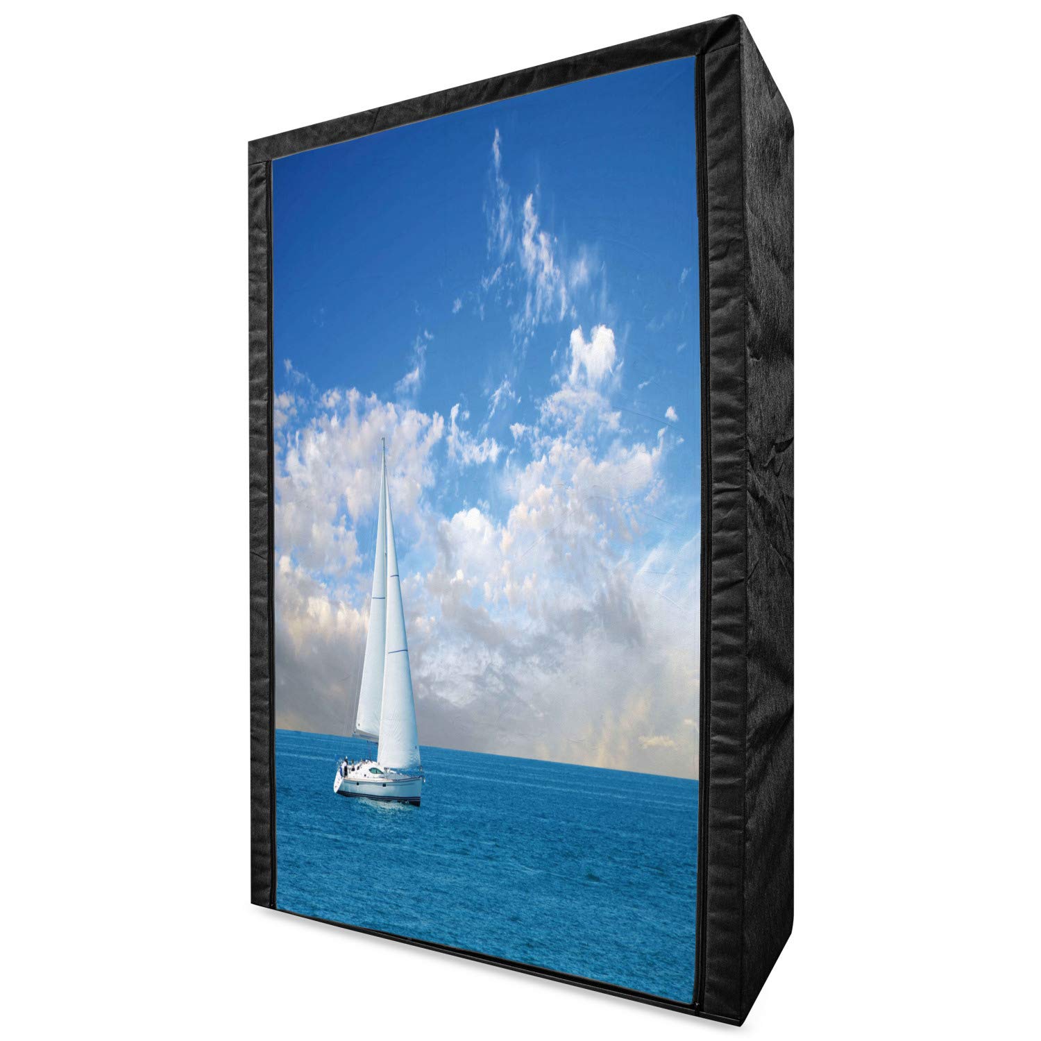 Ambesonne Ocean Themed Portable Fabric Wardrobe - 42.5