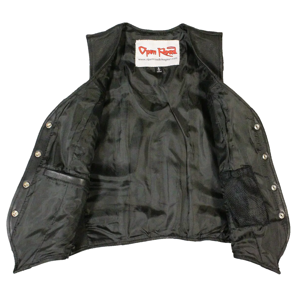 Open Road Women's Western Style Leather Vest - Cowhide Biker Jacket for Casual Wear & Outdoor Adventures | Perfect for Rodeo, Motorcycle Riding & Country Fashion