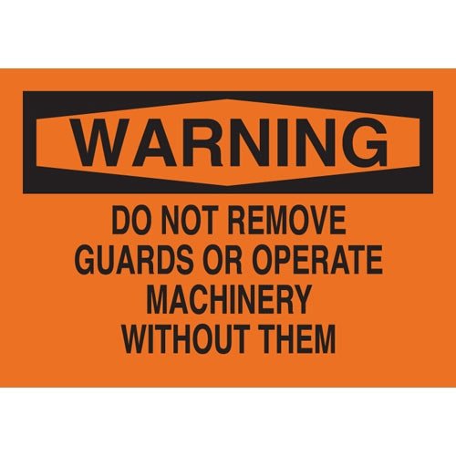 Brady 69576 Machine & Operational Safety Signs - 10 Pack | Durable, High-Visibility Labels for Industrial Equipment & Workplace Safety