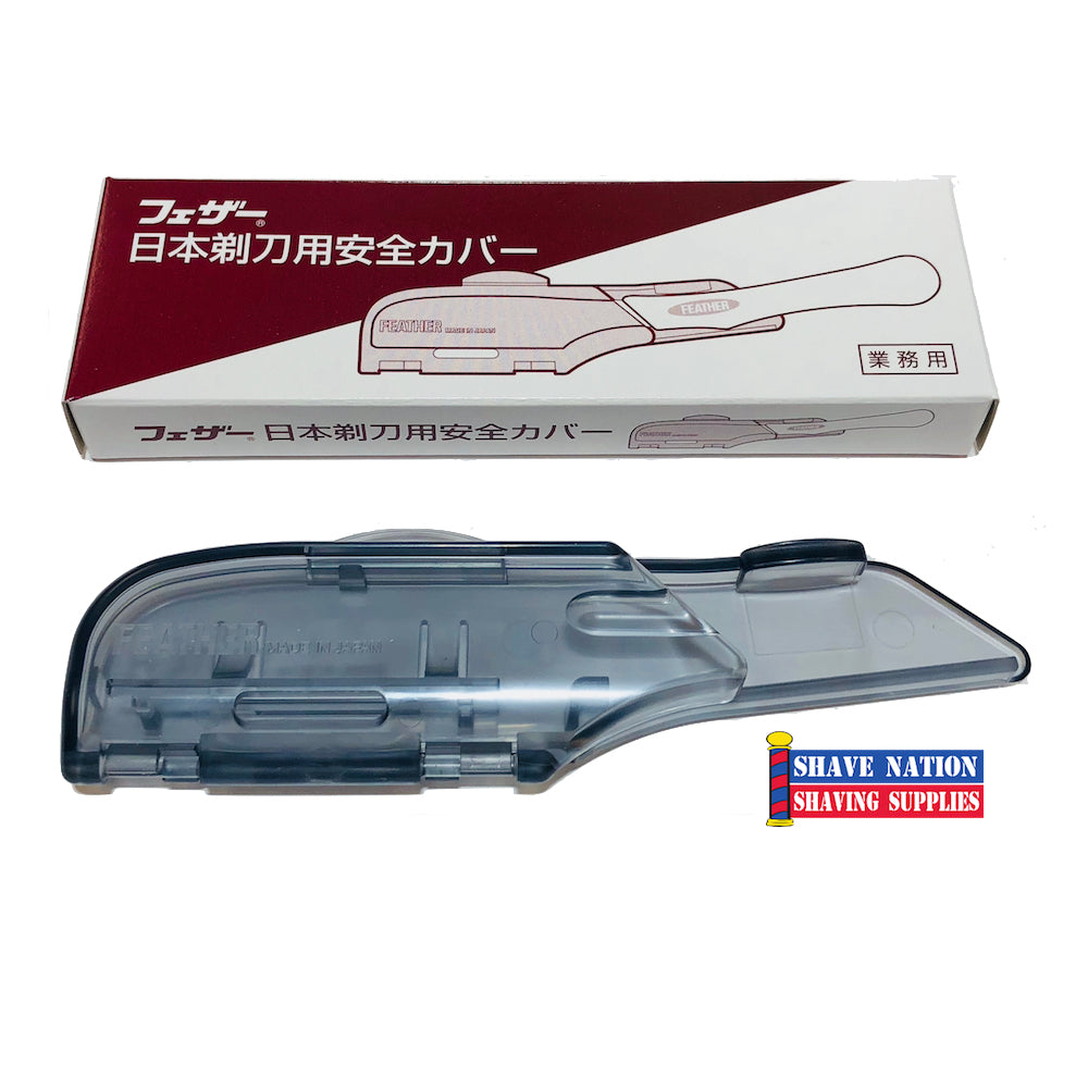 Premium Feather Blade Guard for DX & SR Japanese Razors - Protects Sharp Edges for Safe Storage & Travel - Perfect for Barbers, Grooming Professionals & Wet Shaving Enthusiasts