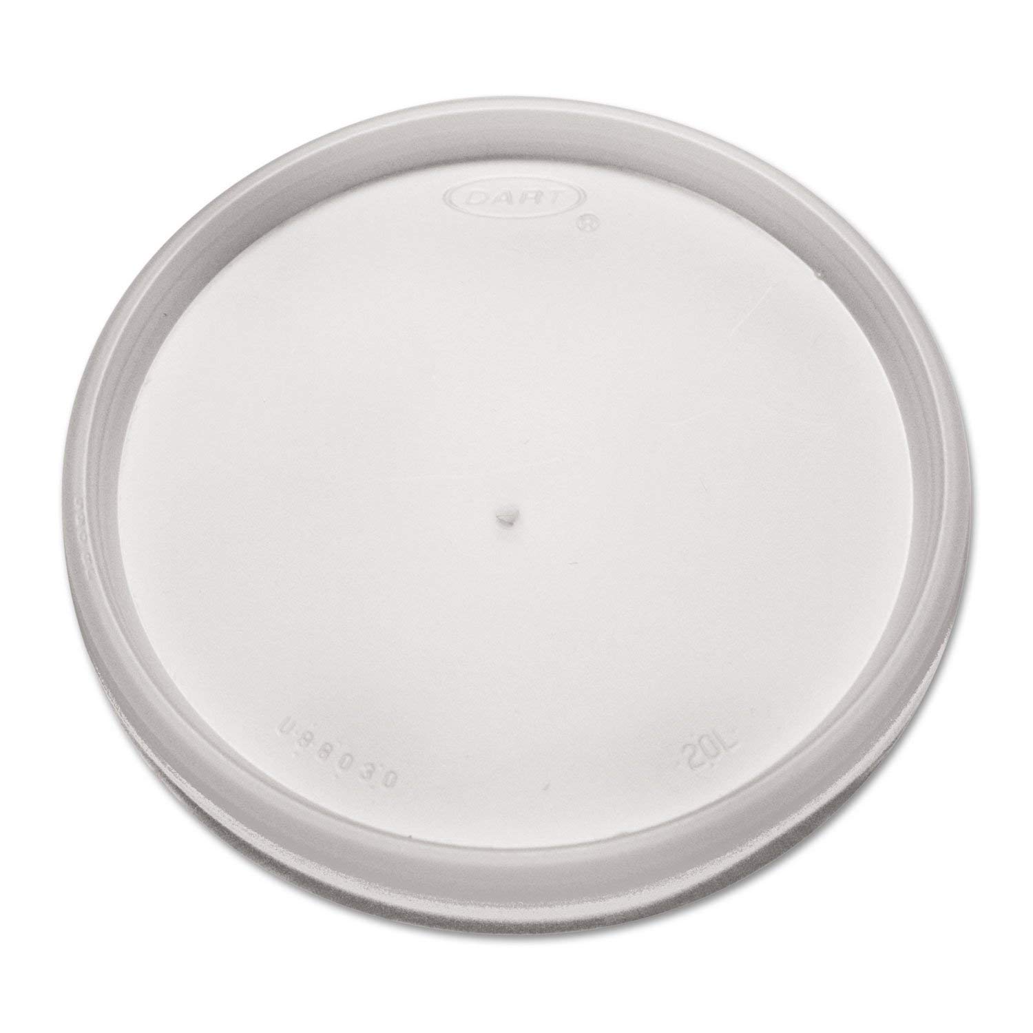 DART 20JL Plastic Lids for 8oz 12oz 16oz Hot and Cold Foam Cups - Vented Snap-On Design - 1000 Lids per Carton - Perfect for Coffee Shops, Bubble Tea Stores, and Takeout Restaurants