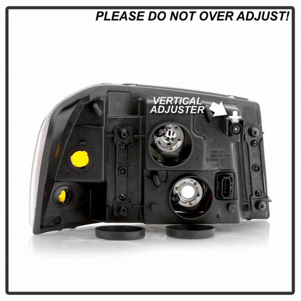 xTune Black HD-JH-GEN02-AM-BK Headlights Pair for 2002-2009 GMC Envoy | 9042652 | Upgrade Your Night Driving Safety & Style