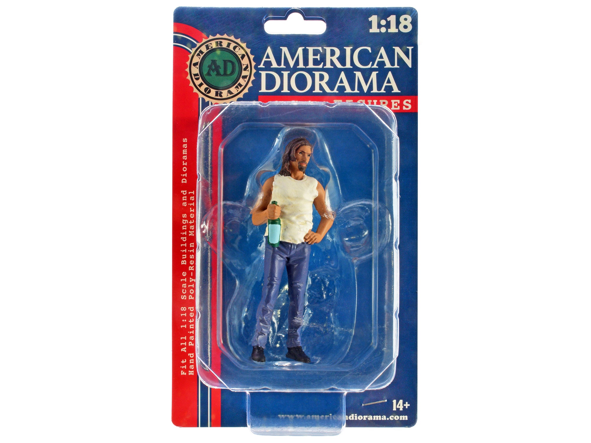 American Diorama 1/18 Scale Model Campers Figure 3-Pack - Realistic Miniature Figures for Diorama, Model Car Displays & Collectors - Perfect for Scale Model Scenes, Vehicle Displays & Toy Photography