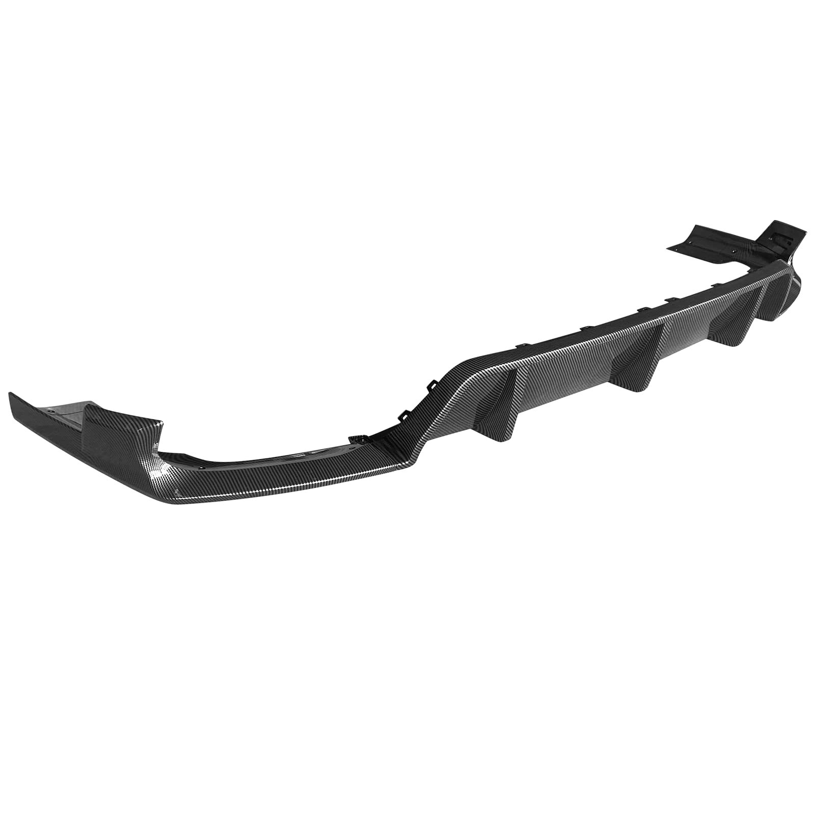 IKON MOTORSPORTS Rear Diffuser for 2020-2024 BMW X6 G06 M Sport - Carbon Fiber Style PP Bumper Lip Body Kit | Perfect for Performance Upgrade & Custom Styling