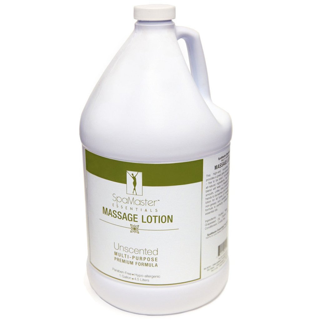 Organic Unscented Vitamin-Rich Water Soluble Massage Lotion - 1 Gallon for Professional Spa, Physical Therapy & Home Relaxation