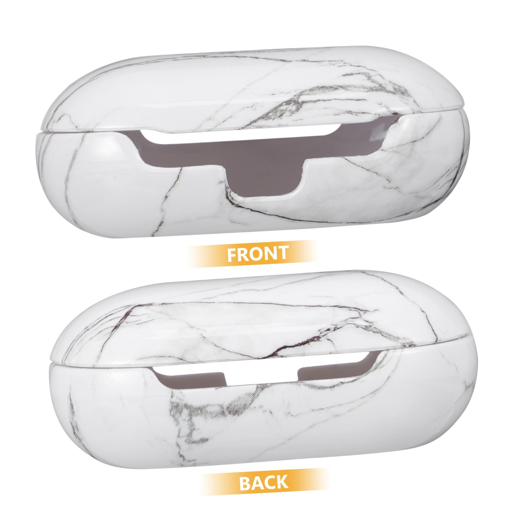 Mikikit 3 Pack Marble Pattern Headphone Case - Anti-Fall Protective Cover for Earphones, Earbuds & Headsets | Perfect for Travel, Gym & Office Use