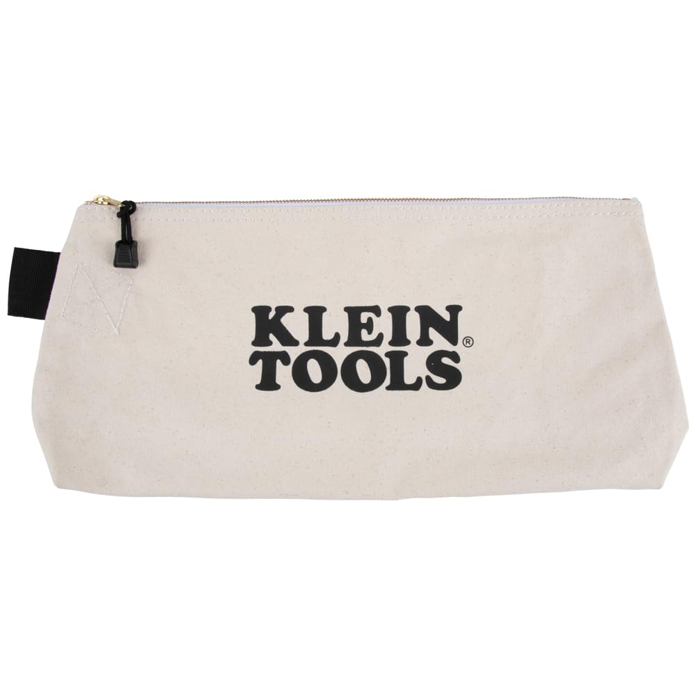 Klein Tools Heavy Duty Zipper Bag - Extra Long Multipurpose Tool & Craft Organizer for Work & DIY