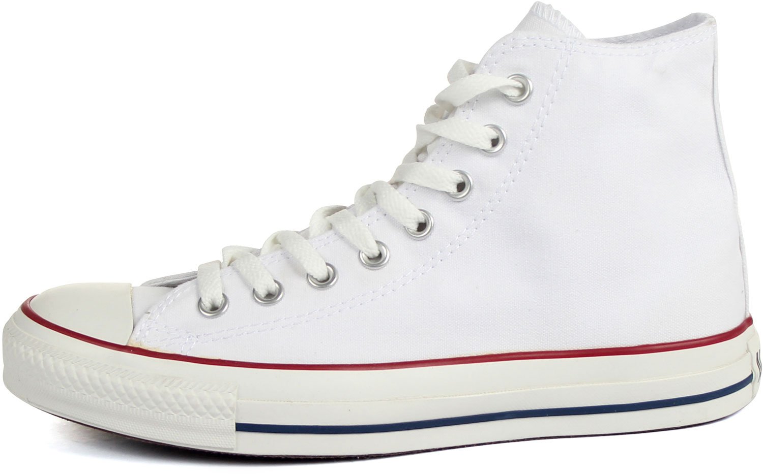 Converse Men's All Star Hi Top Chuck Taylor Sneakers - White - Size 11.5 - Classic Canvas High Tops for Casual Wear, Street Style & Skateboarding