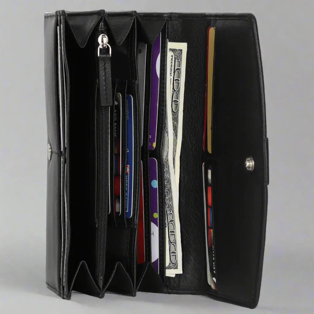 MET Women's Fashion Wallet - Stylish RFID Blocking Leather Wallet for Women with Multiple Card Slots & Zipper Pocket | Perfect for Everyday Use, Travel & Gift Giving