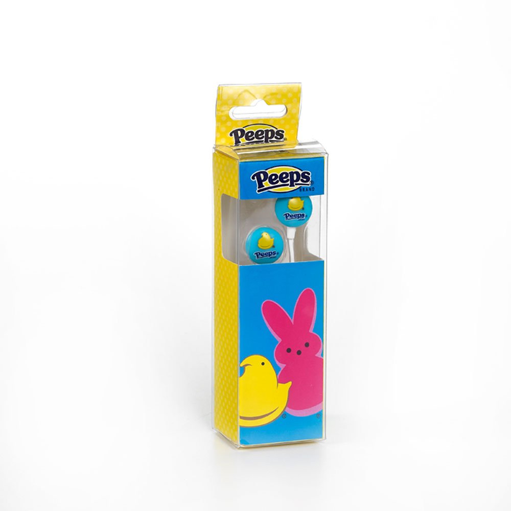 PEEPS Chick-Themed Wireless Earbuds - Bluetooth 5.0 Noise Cancelling Headphones with Mic for iPhone/Android - Perfect for Easter Gifts, Spring Fashion Accessories & Cute Tech Gadgets
