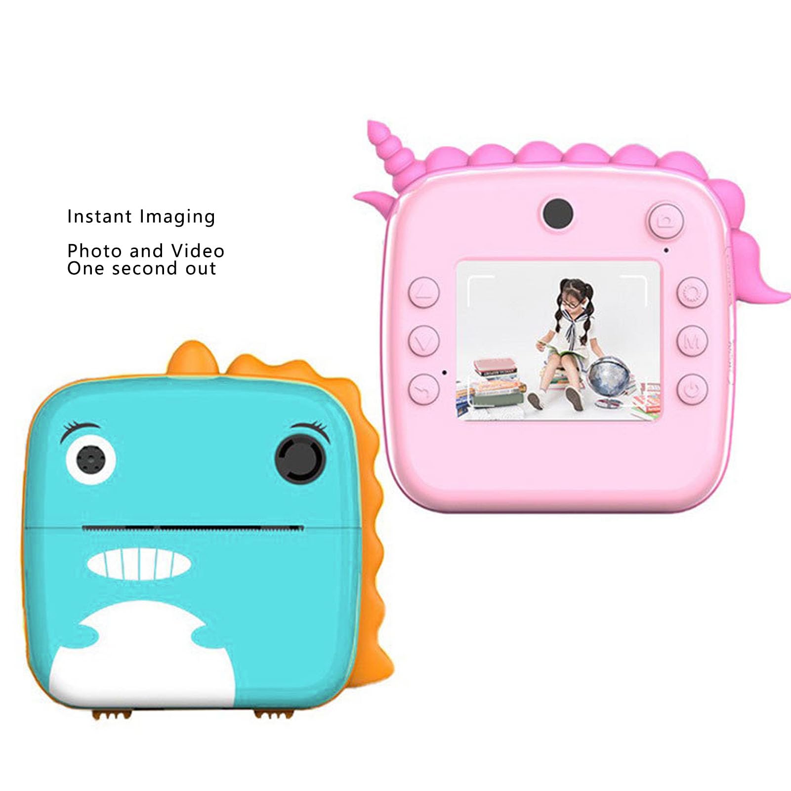 HD Kids Digital Camera Toy - Instant Print Selfie Camera for Toddlers with Clear Shots & Multiple Functions (Pink) | Perfect for Birthday Gifts, Travel Souvenirs & Creative Photography Fun