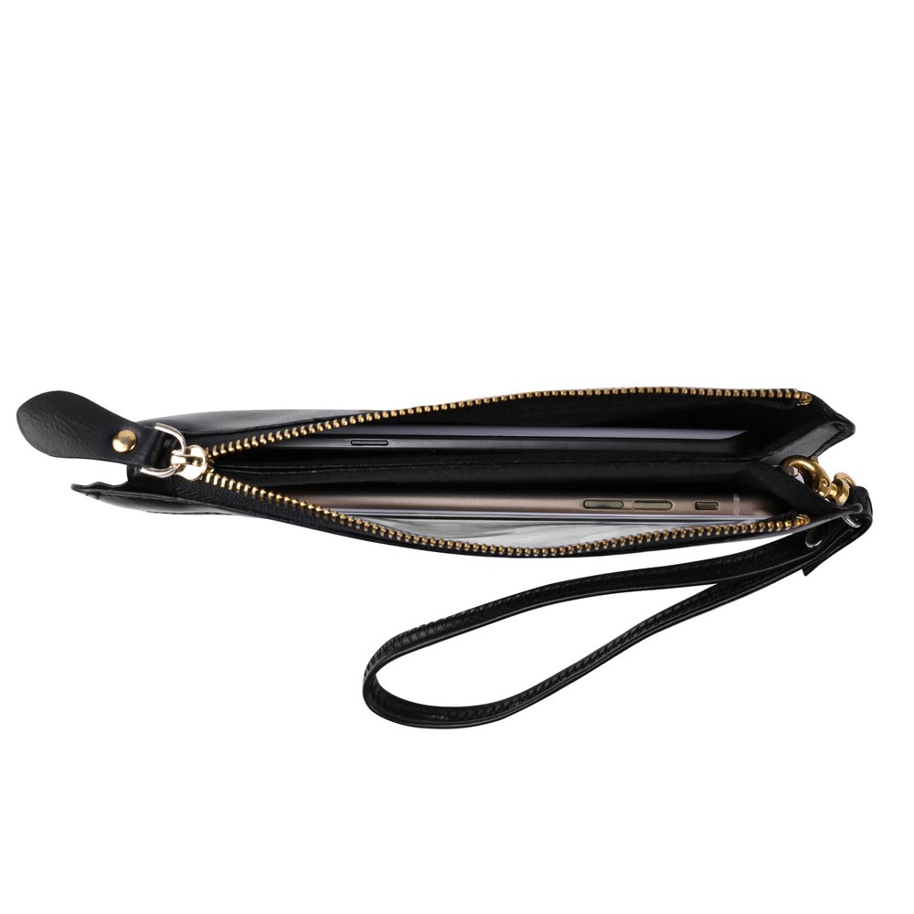 Black Touchscreen Crossbody Bag with Soft Interior Pockets - Compatible with iPhone 11/11 Pro/11 Pro Max - Perfect for Travel, Shopping & Everyday Use