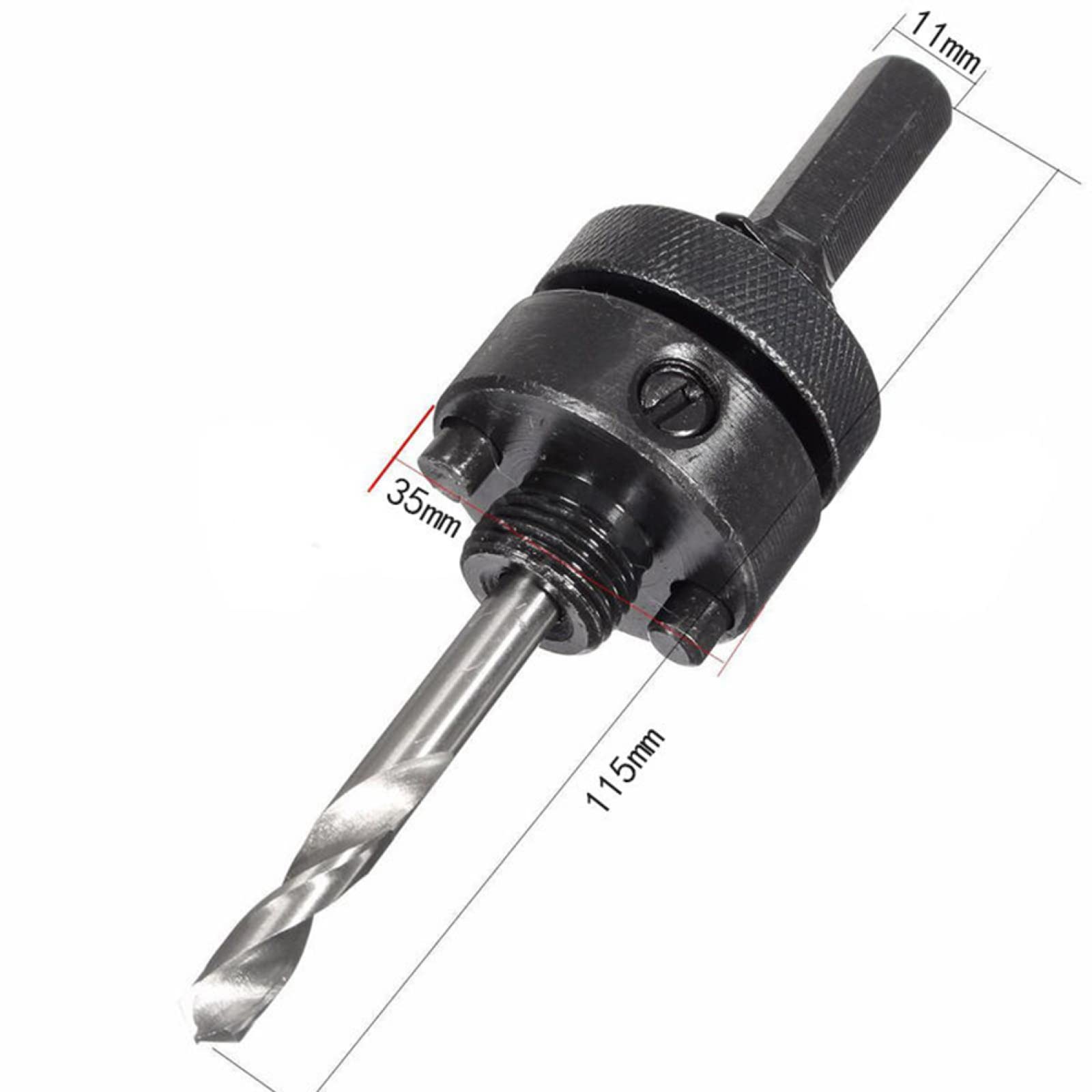 1PCS Hole Saw Arbor with Drill Bit for 32mm-210mm Hole Saws - Woodworking & Metal Drilling Power Tool Accessory for DIY Projects & Professional Use