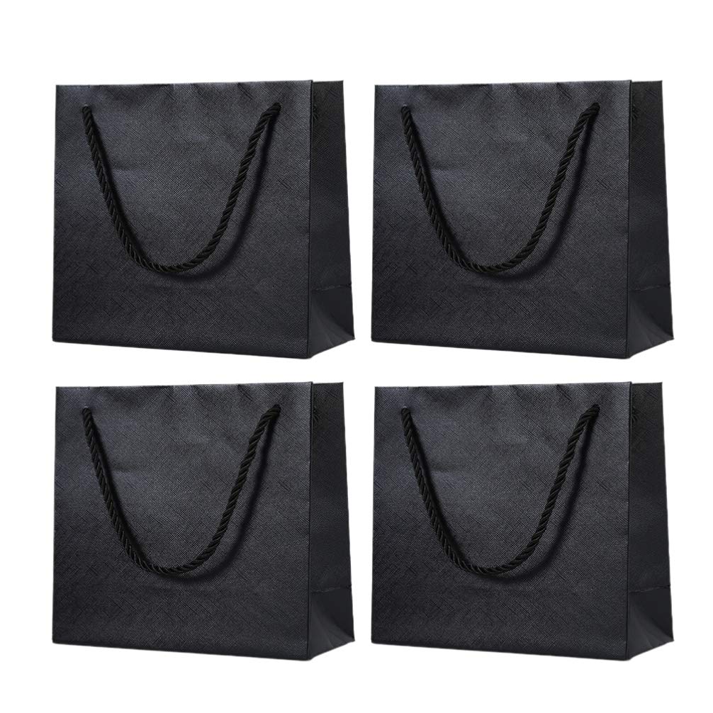 Holibanna 4-Piece Kraft Paper Gift Bags with Rope - Eco-Friendly Shopping Bags for Jewelry, Party Favors & Festive Packaging | Perfect for Weddings, Birthdays & Retail Stores