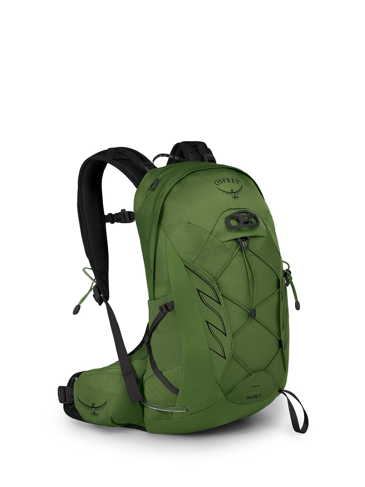 Osprey Talon 11L Men's Hiking Backpack with Hipbelt - Lightweight Daypack for Outdoor Adventures, Trekking & Travel - Green Belt/Black, L/XL Size