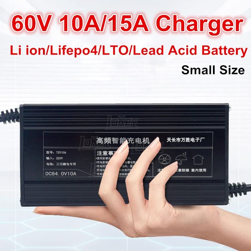 60V 15A 10A 16S 67.2V 71.4V LiPo 73V LiFePO4 Smart Fast Portable Battery Charger for Electric Scooter, Motorcycle, Golf Cart & Forklift - 16S 67.2V Li-ion 10A with AU 220V Standard Socket - Perfect for Home, Warehouse & Outdoor Charging