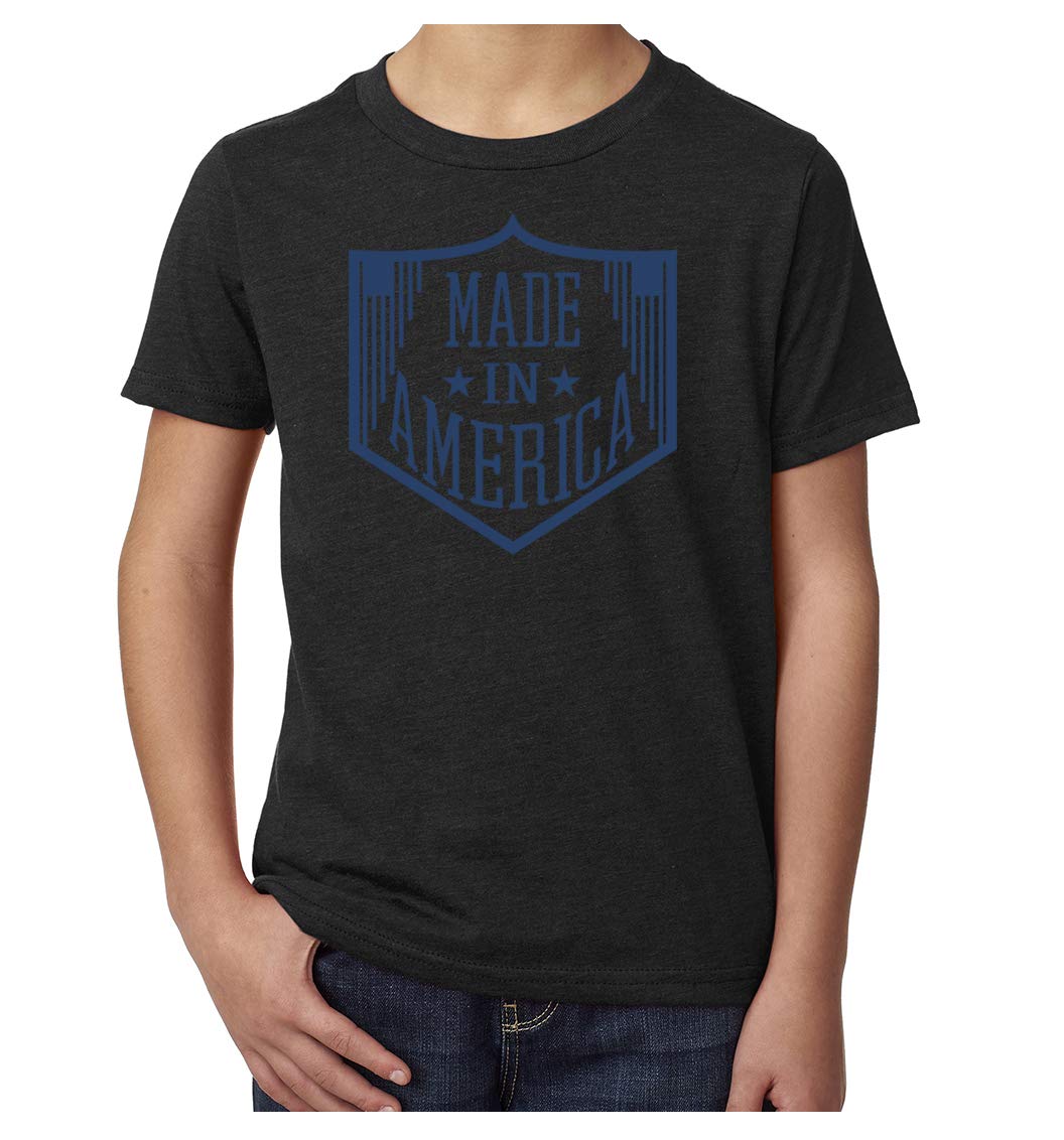 American-Made Kids' Graphic T-Shirt - Patriotic Cotton Tee for Boys & Girls | Perfect for 4th of July, Memorial Day & School Spirit Events