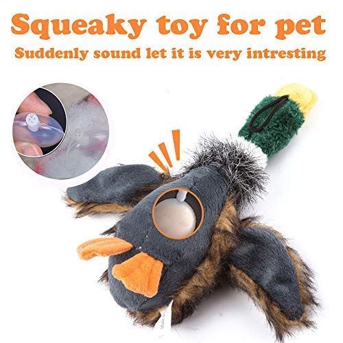 LUKACY Large Duck Dog Chew Toys - Squeaky Mallard Bird Dog Toy for Big Dogs, Durable & Safe Pet Chewing Toy (Green) - Perfect for Fetch, Training & Interactive Playtime