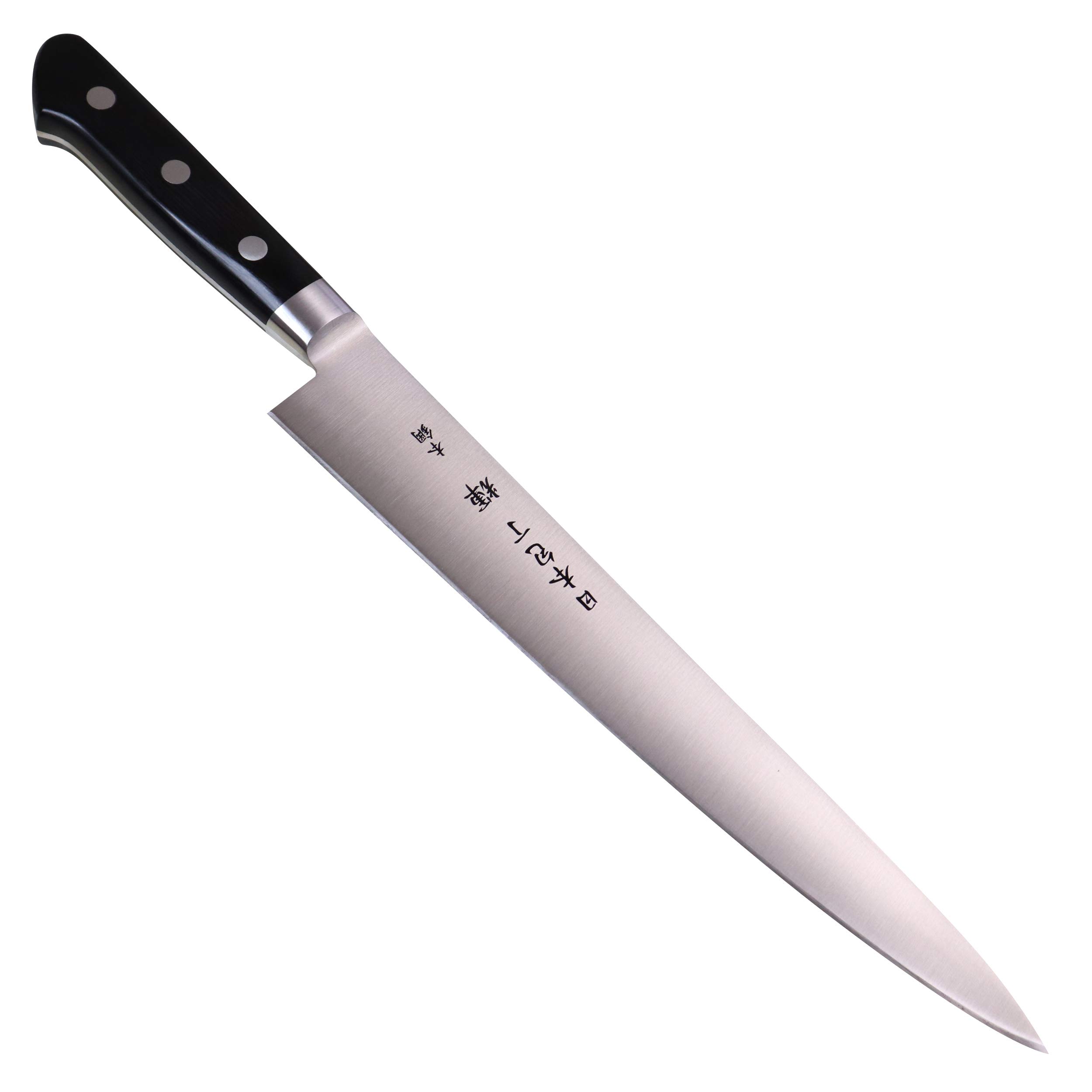 Kagayaki CarboNext Japanese Chef’s Knife KC-8ES - 9.4 Inch Professional Sujihiki Slicing Knife - High Carbon Tool Steel Kitchen Knife with Ergonomic Pakkawood Handle - Perfect for Sushi, Meat Slicing & Precision Cutting