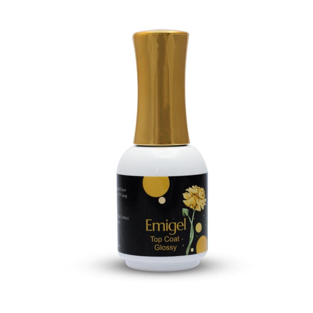 Coslifestore UV Lamp Dry Top Coat & Base Coat Set - 2 Pack (15ml Each) for Permanent Gel Polish & Nail Art - Extra Shine & Long-Lasting Finish | Perfect for Salon & At-Home Manicures