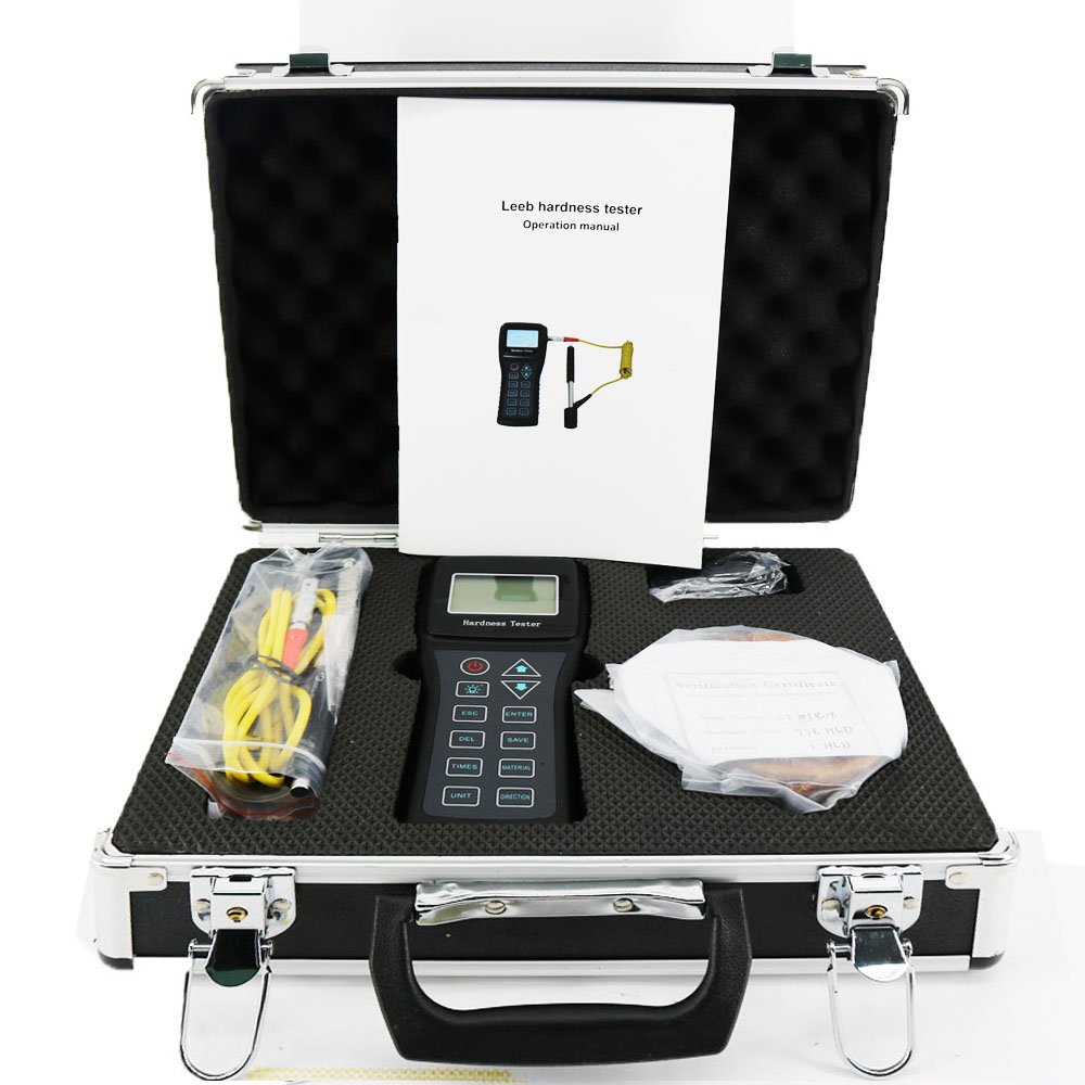 Leeb Hardness Tester HL150 - Digital OLED Display with D Type Impact Device (170-960HLD) for HRC, HRB, HL, HB, HRA, HV, HS Measurements | Metal Testing, Quality Control, Industrial Applications