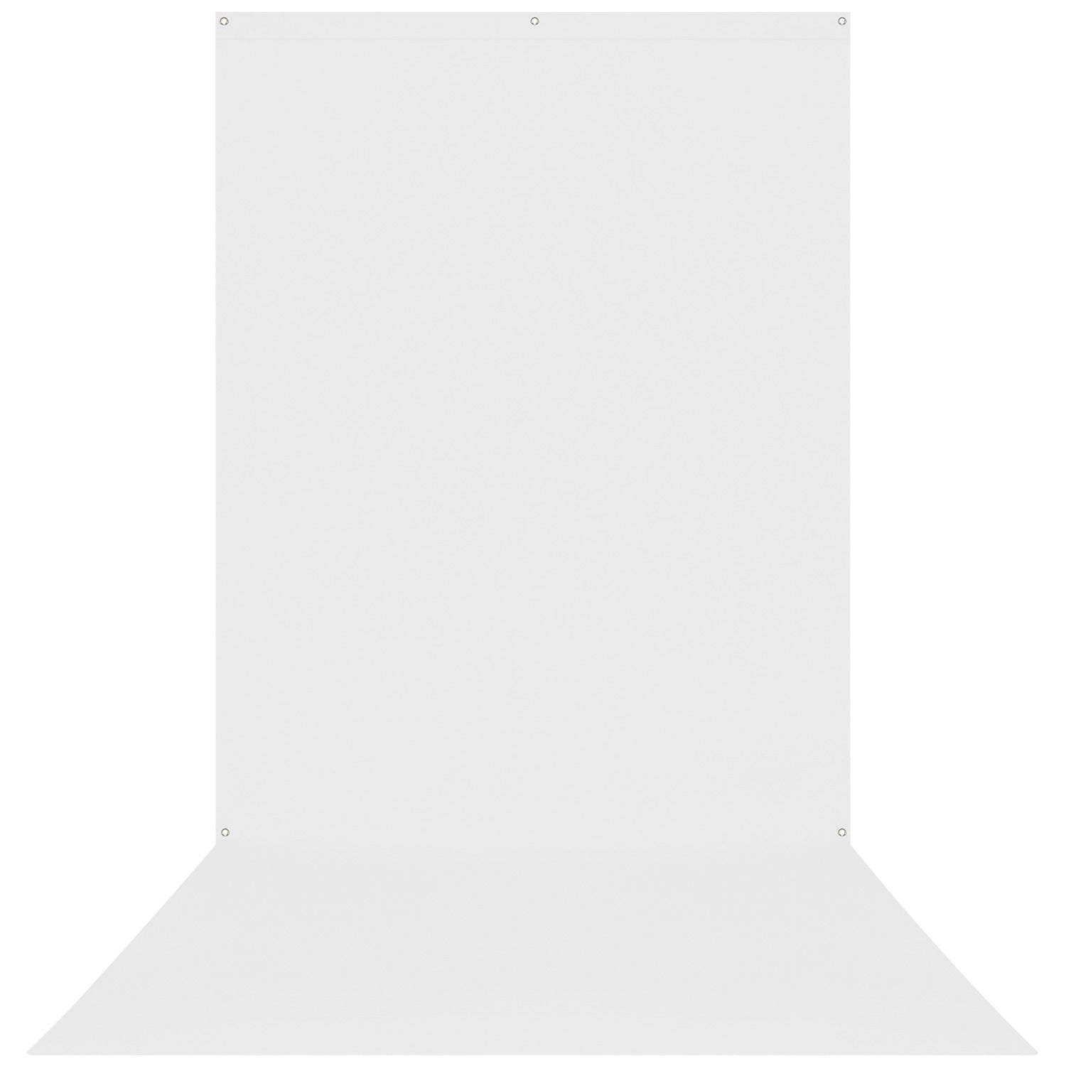 X Drop Wrinkle Resistant Sweep Backdrop - High Key White Photography Background (5' x 12') for Studio, Portrait, and Product Photography
