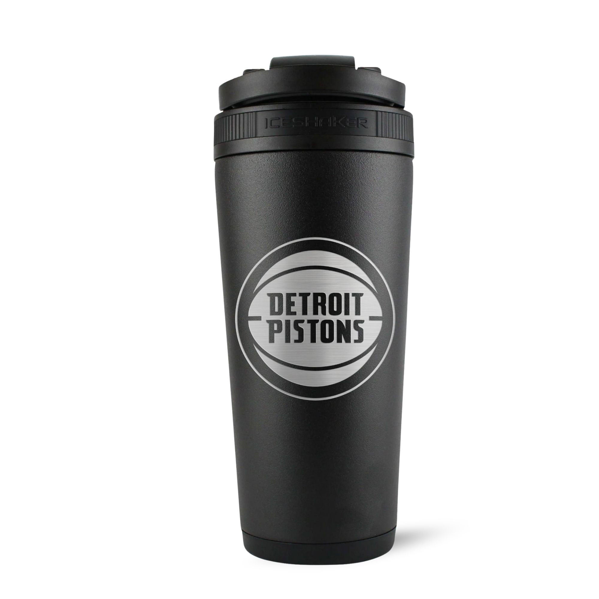 Official Detroit Pistons 26oz Insulated Stainless Steel Water Bottle with Lid - Perfect for Gym, Sports & Outdoor Activities