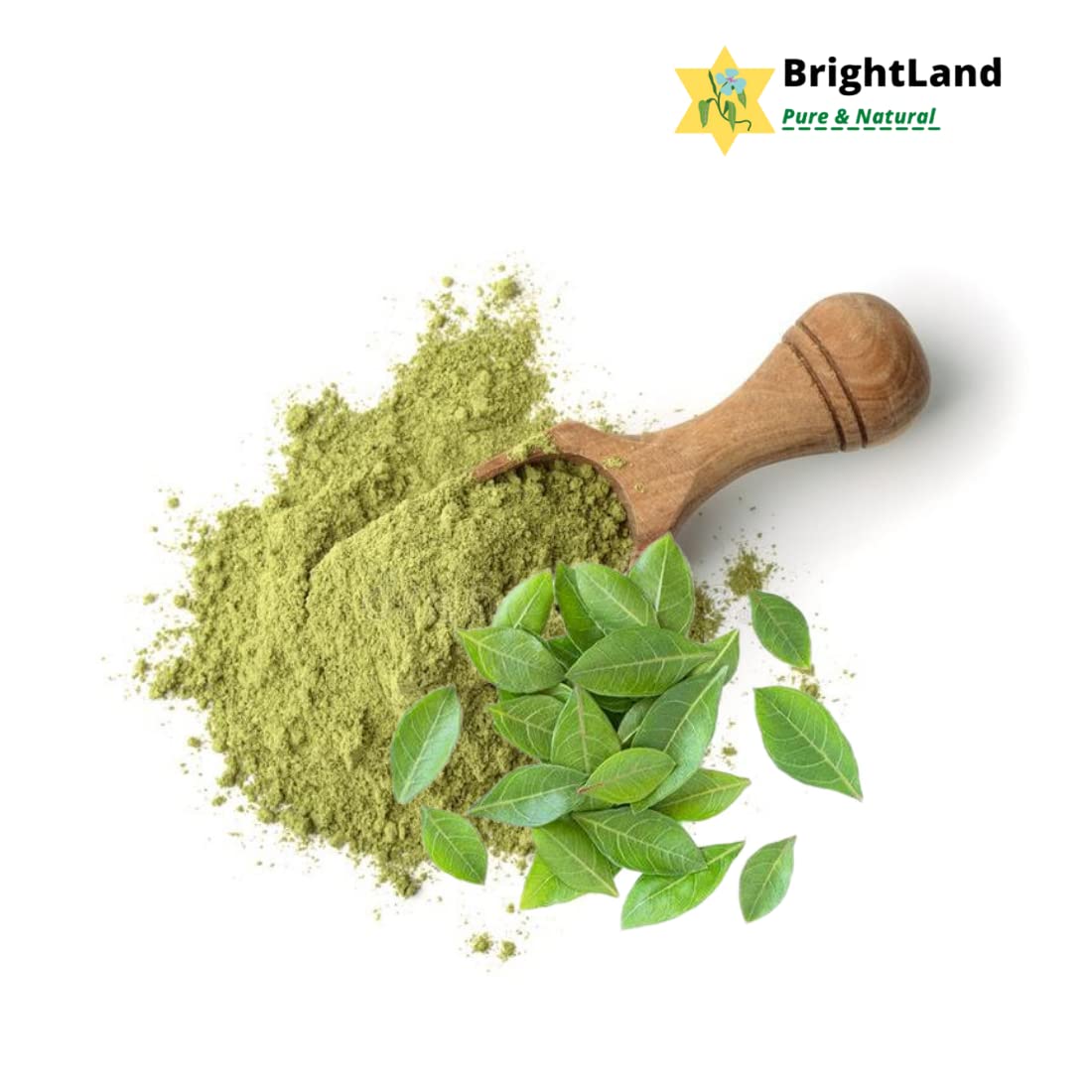 Brightland 100% Natural Black Hair Dye - Henna & Indigo Powder (200g) | Chemical-Free Hair Coloring for Dark Shade | Perfect for At-Home Hair Treatment & Gray Coverage