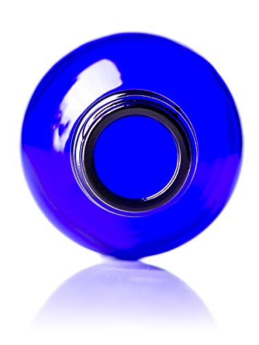 Premium 1 oz Cobalt Blue Glass Bottles with Dropper (2-Pack) - Essential Oil Bottles, Perfume Containers & Cologne Storage - Includes Blank Labels - Perfect for DIY Beauty, Aromatherapy & Travel Size Liquids