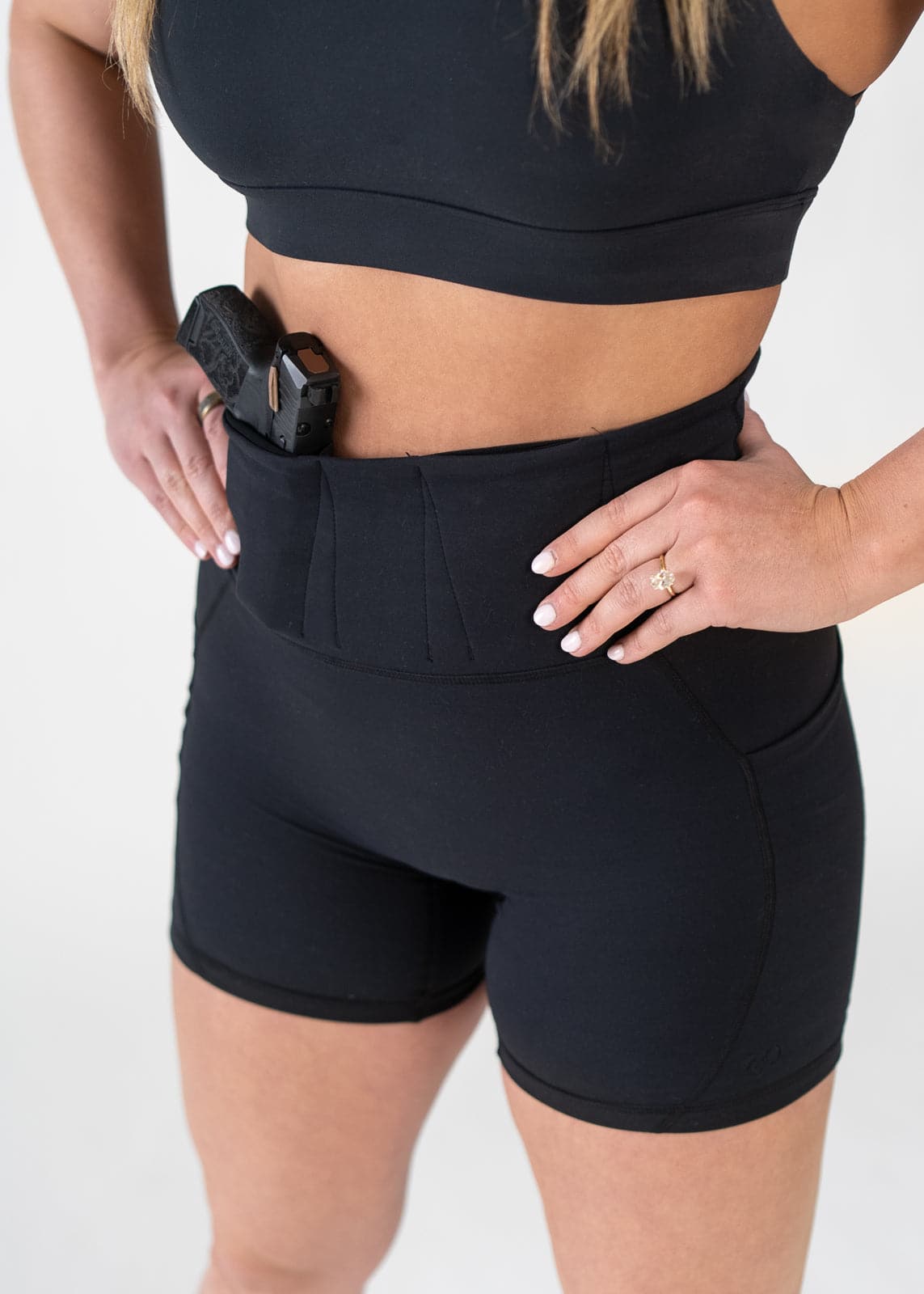 Best Concealed Carry Shorts with Hidden Pockets for Men - Comfortable & Secure CCW Shorts in Black | Perfect for Outdoor Activities, Travel & Everyday Wear