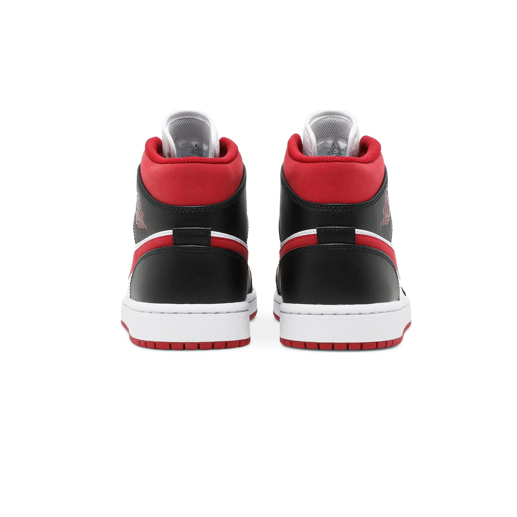 Air Jordan 1 Mid 'Gym Red Black White' Basketball Shoes - Men's High-Top Sneakers for Casual Wear & Street Style
