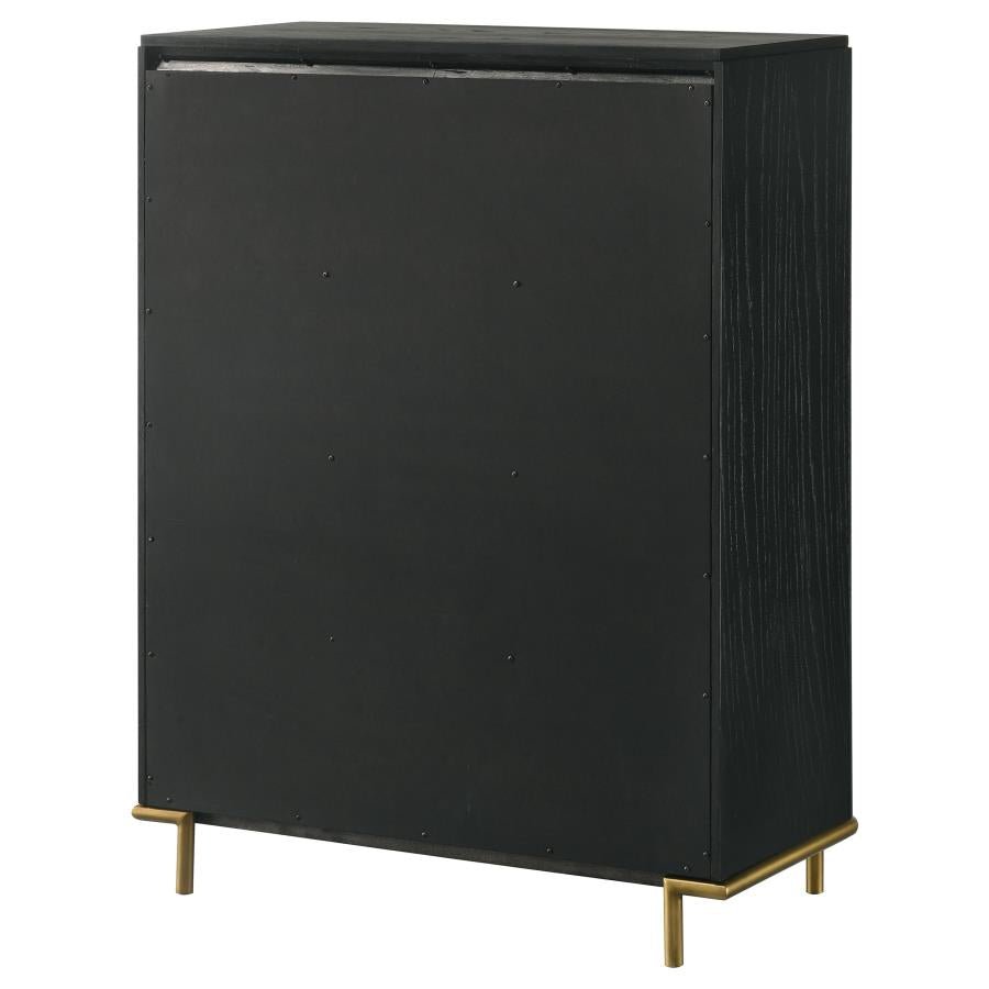 Arianna Black Chest - Stylish Storage Box for Home Decor, Jewelry & Keepsakes - Perfect for Bedroom, Living Room & Office Organization
