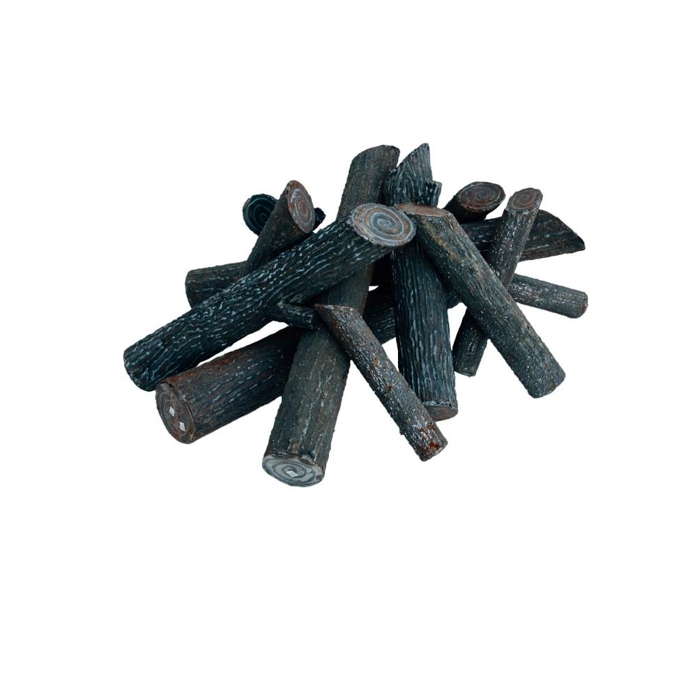 Firegear Pro Series Ironwood Steel Log Set for Gas Fire Pits - Realistic Outdoor Fireplace Decor for Patio, Backyard & Camping