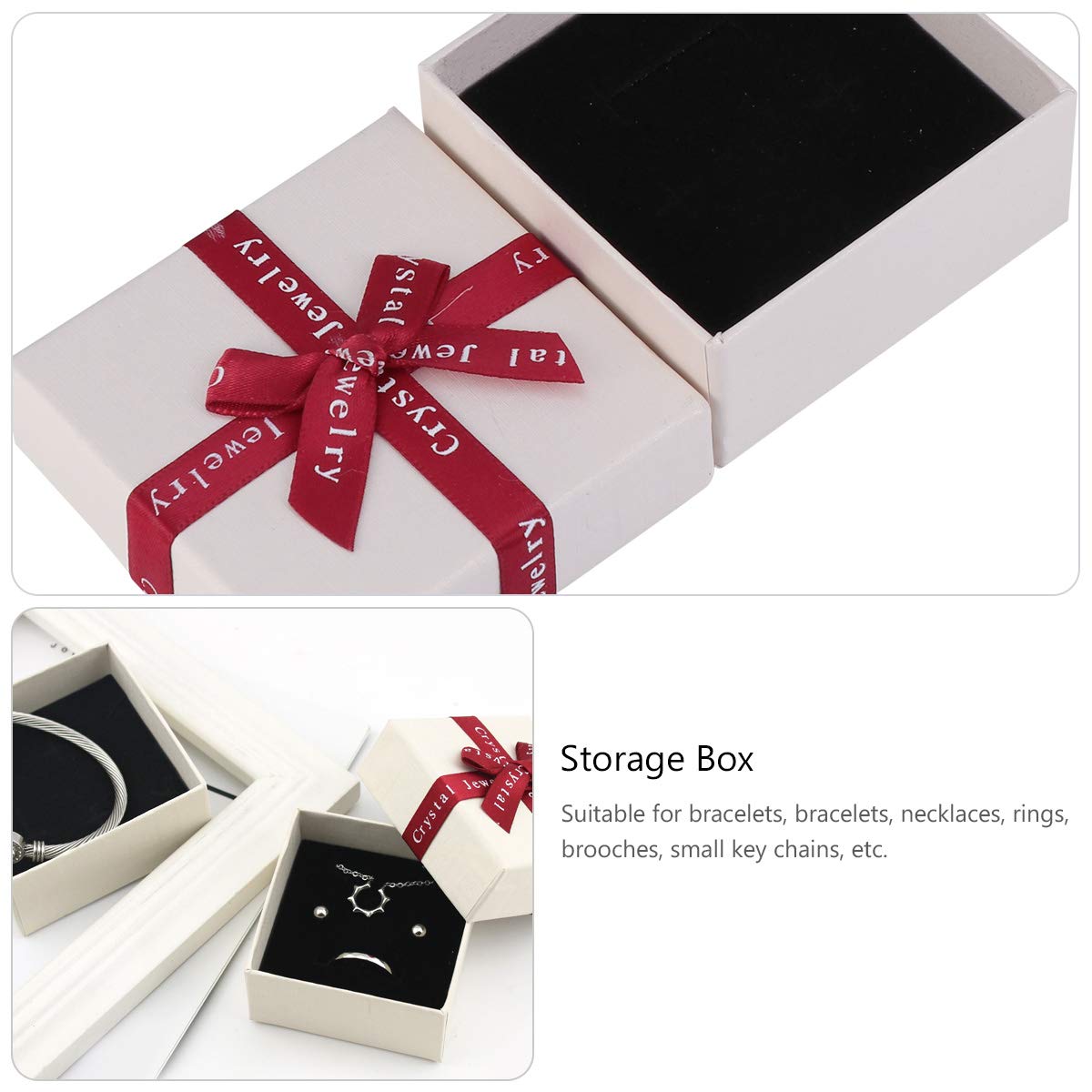 KESYOO 10-Piece Bowknot Jewelry Gift Box Set - Elegant Cardboard Earring Present Case for Necklaces, Rings & Small Accessories | Perfect for Wedding Favors, Birthday Gifts & Jewelry Storage