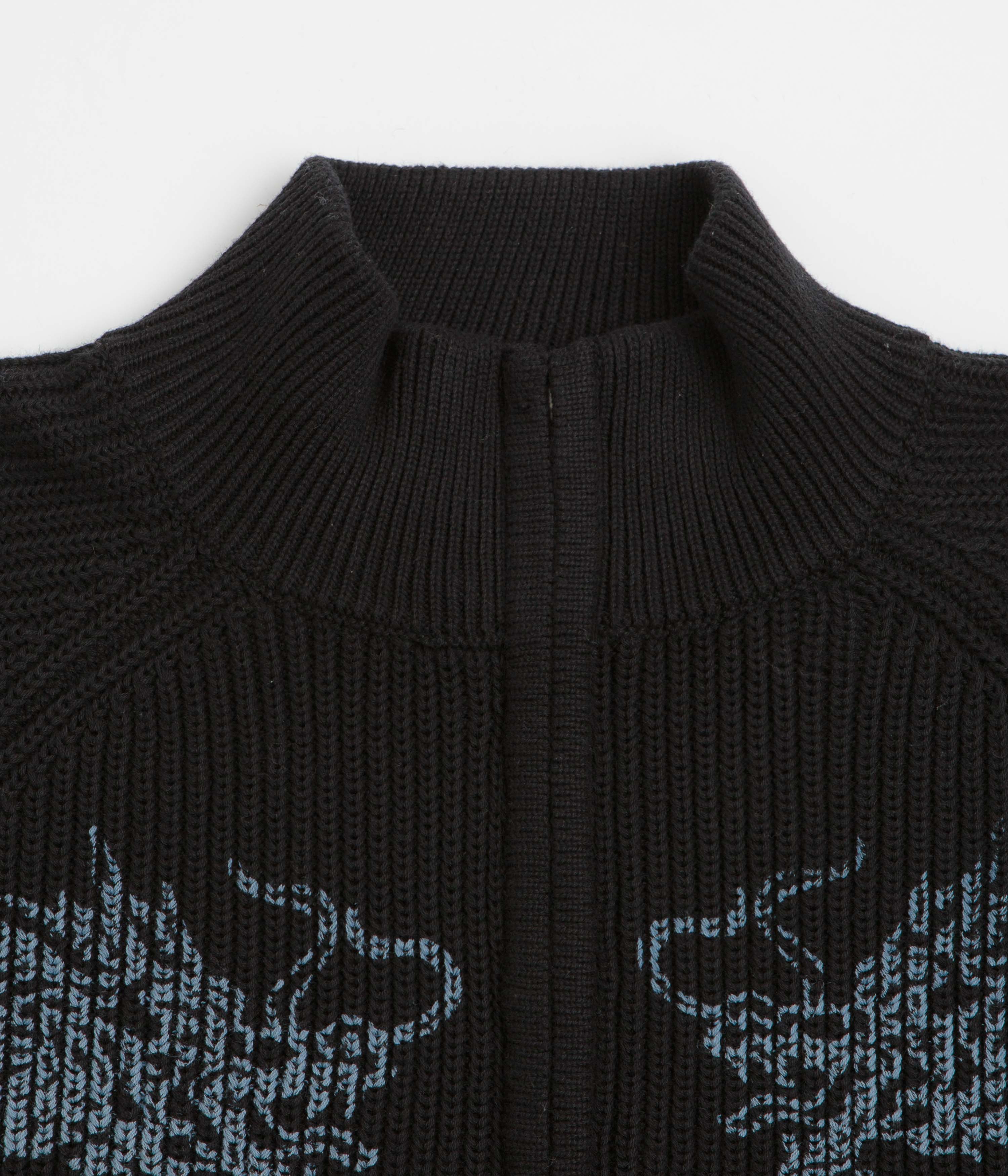 Butter Goods Dragon Zip Thru Knit Sweatshirt - Black | Stylish Pullover Hoodie for Men & Women | Perfect for Streetwear, Casual Outfits & Winter Layering