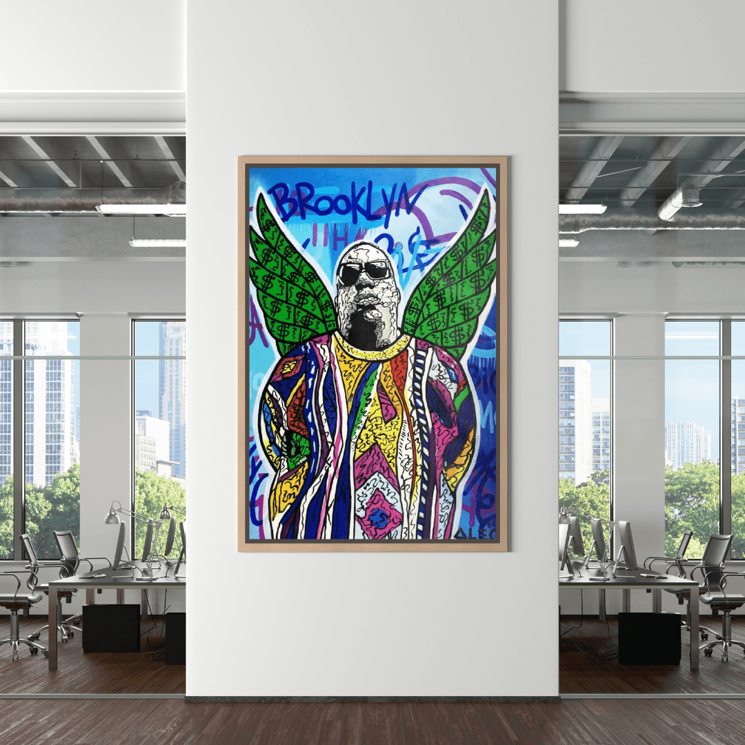 Tupac and Biggie Poster - Authentic Hip Hop Wall Art Decor for Music Lovers, Bedroom & Office