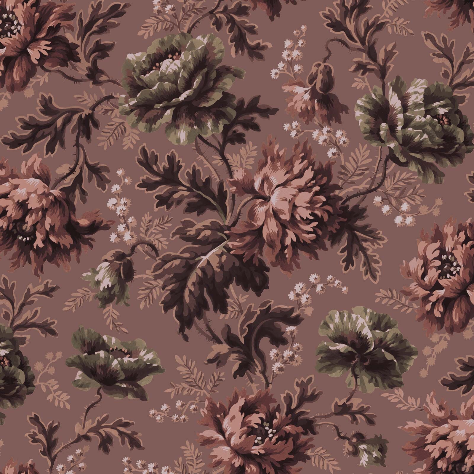 OPIA Vintage Rose Wallpaper Sample - Peel and Stick Removable Wallpaper for Bedroom, Living Room & Home Decor