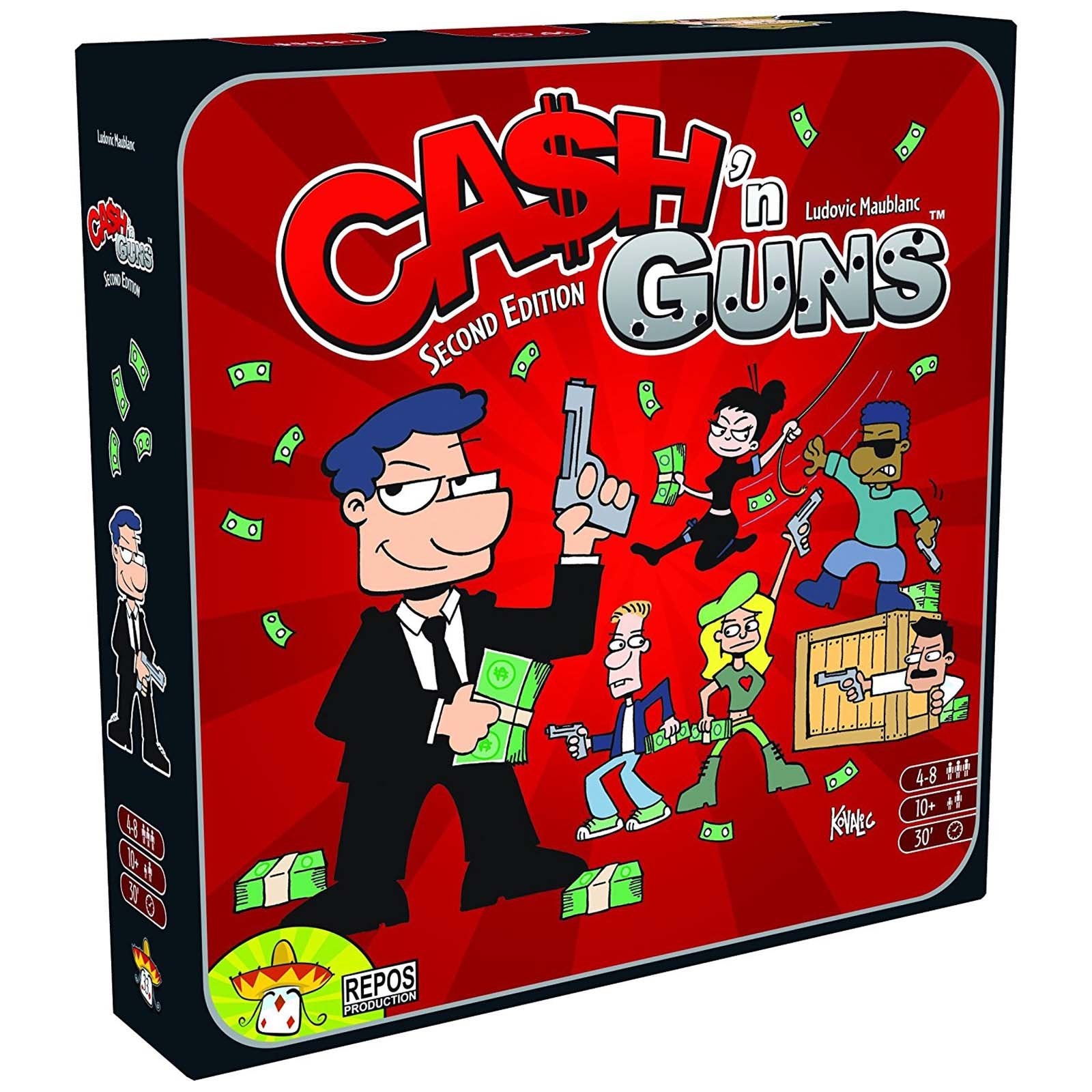 Cash 'n Guns Board Game - Fun Party Game for Adults & Families - Perfect for Game Nights & Social Gatherings
