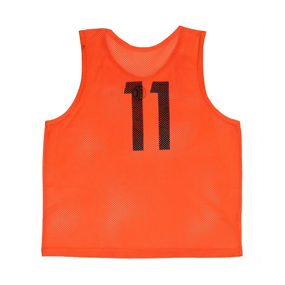 FC Mesh Numbered Training Bib Set - Youth Soccer Practice Vests (Orange) - Perfect for Team Drills, Scrimmages & Sports Training