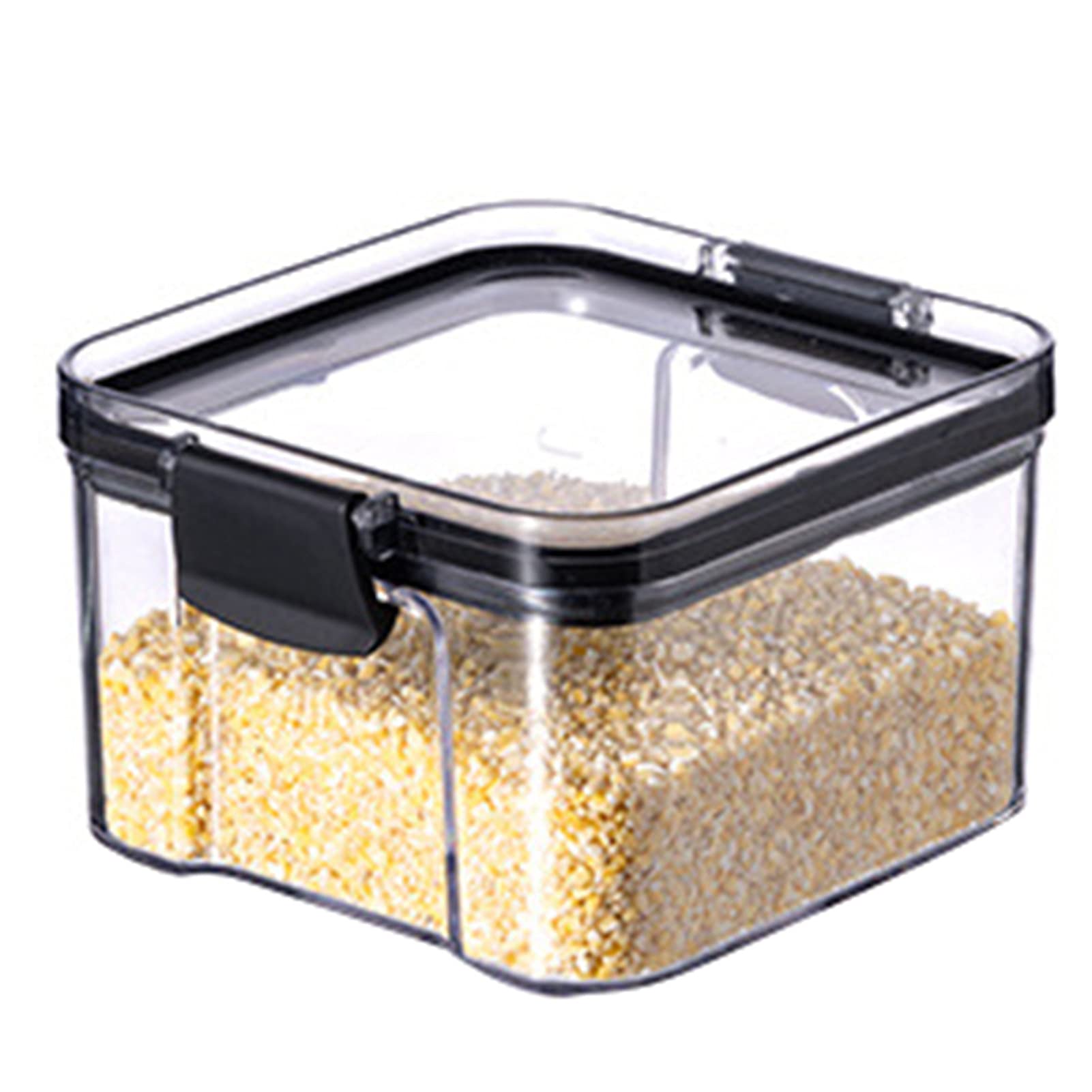 NUZYZ Large Clear Refrigerator Organizer Bins - Airtight Food Storage Containers with Lids, Durable PP Plastic Kitchen Organizers for Fruits, Vegetables & Leftovers | Perfect for Pantry, Fridge & Meal Prep Organization