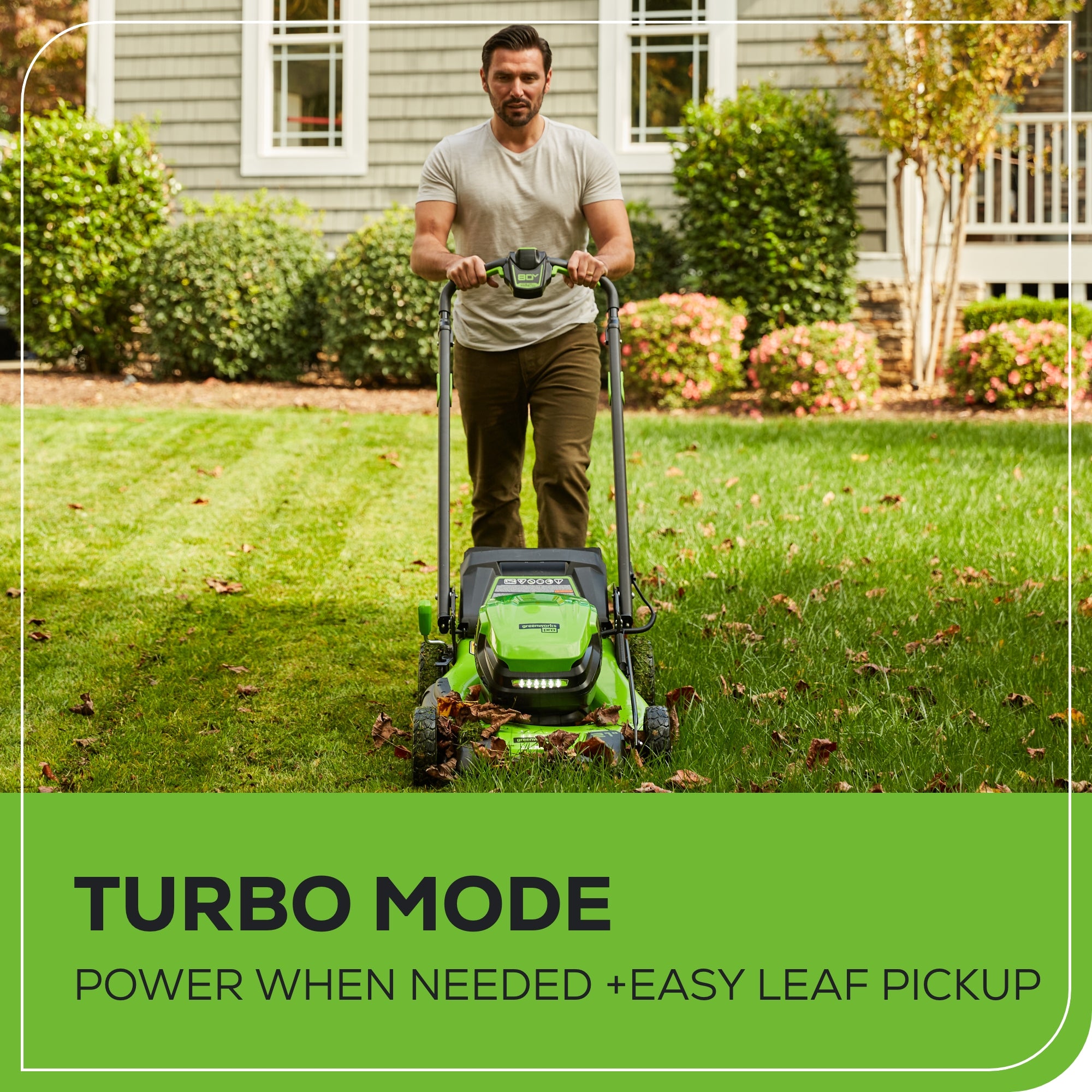 80V 21-Inch Cordless Battery 4-in-1 Self-Propelled Lawn Mower with 5.0Ah Battery & Rapid Charger - Perfect for Large Yards, Landscaping, and Professional Lawn Care