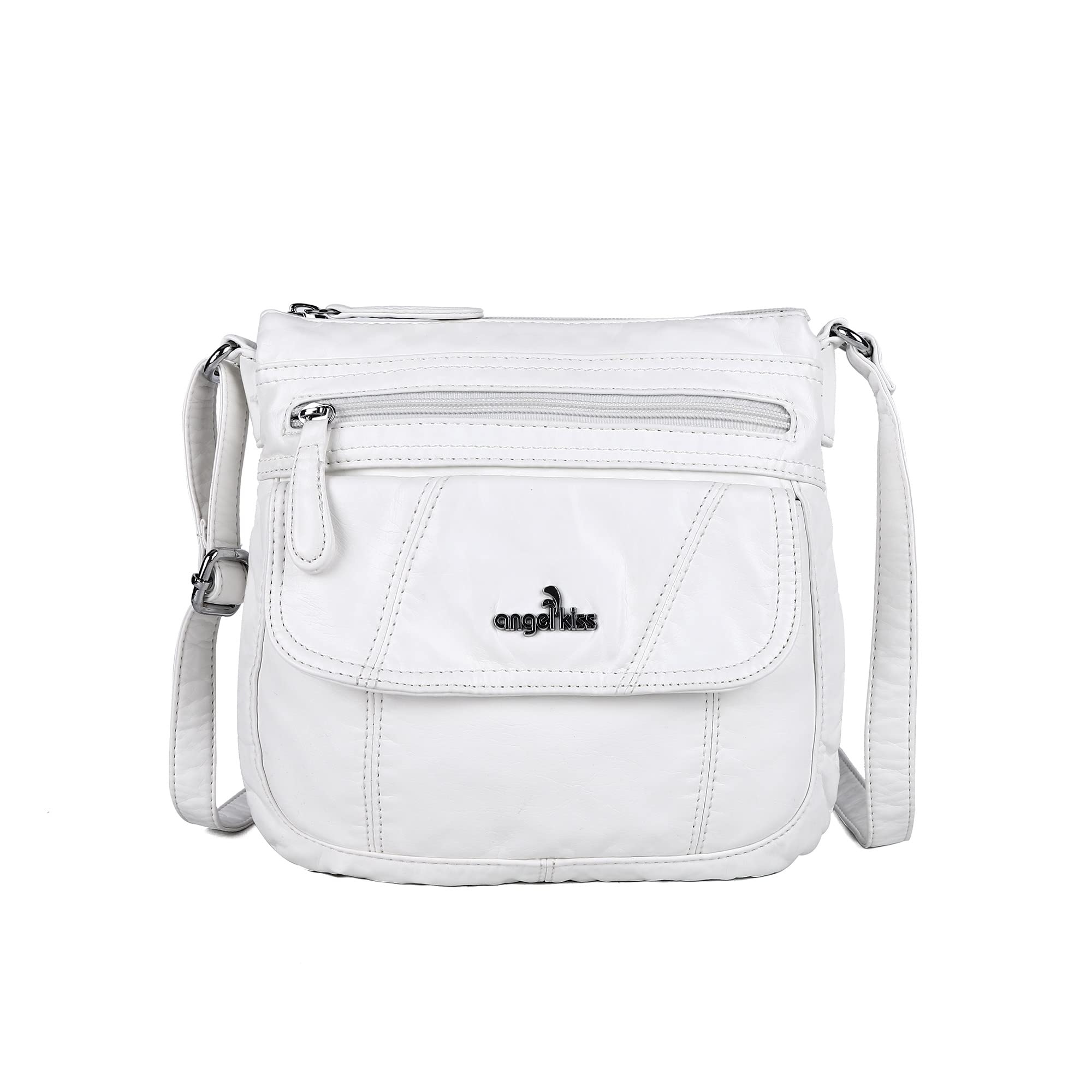 Angelkiss Small Leather Crossbody Bag for Women - Adjustable Shoulder Strap Hobo Purse - Perfect for Daily Use, Travel & Shopping