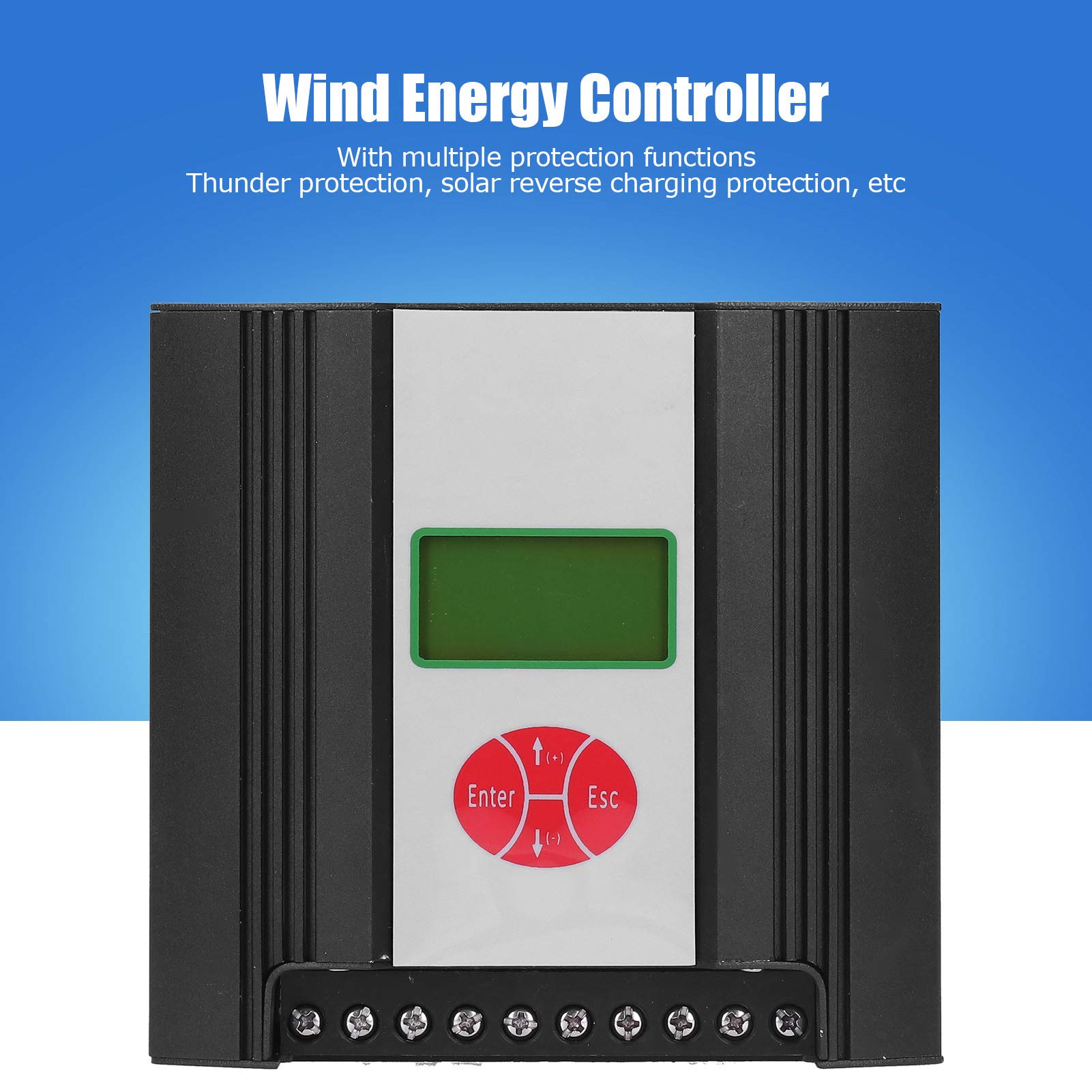 600W Wind Turbine Controller - Solar & Wind Power Regulator for Stable Energy Generation | Perfect for Off-Grid Homes, RVs, and Renewable Energy Systems