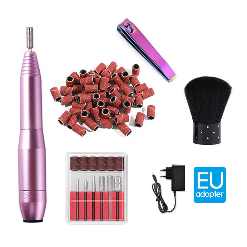 Professional Electric Nail Drill Kit - Portable Manicure & Pedicure Set with Nail File, Gel Polish Remover & Buffing Tools | Perfect for Home Salon, Nail Art DIY & Professional Nail Technicians