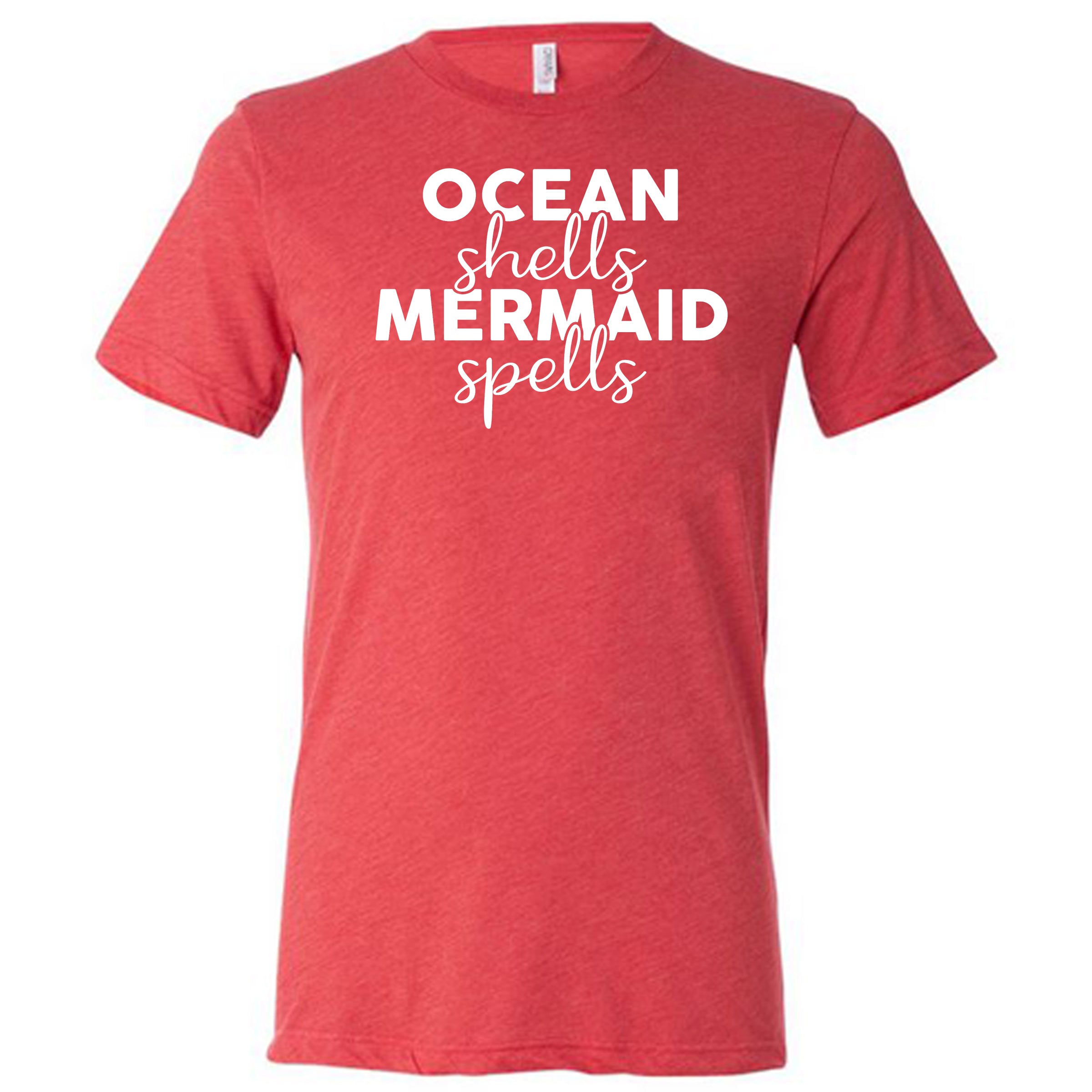 Ocean Shells & Mermaid Spells Unisex T-Shirt - Beach Vacation, Mermaid Party, Summer Festival Fashion for Men and Women