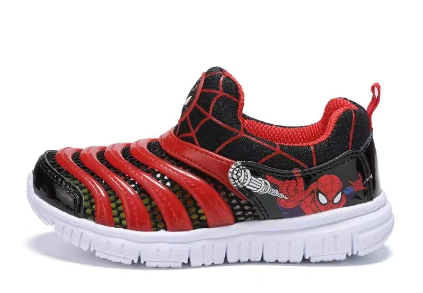 Spider-Man Running Sneakers for Boys - Lightweight Kids' Athletic Shoes with Non-Slip Sole | Perfect for School, Playground & Superhero Costume Dress-Up